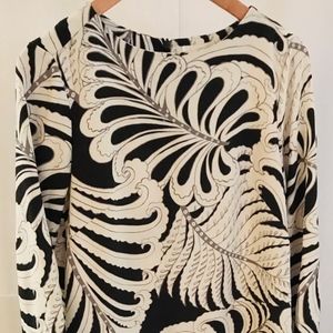 H&M Leaf print Tunic Top